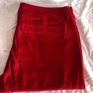 Old Navy perfect red mid-rise Pixie ankle pant